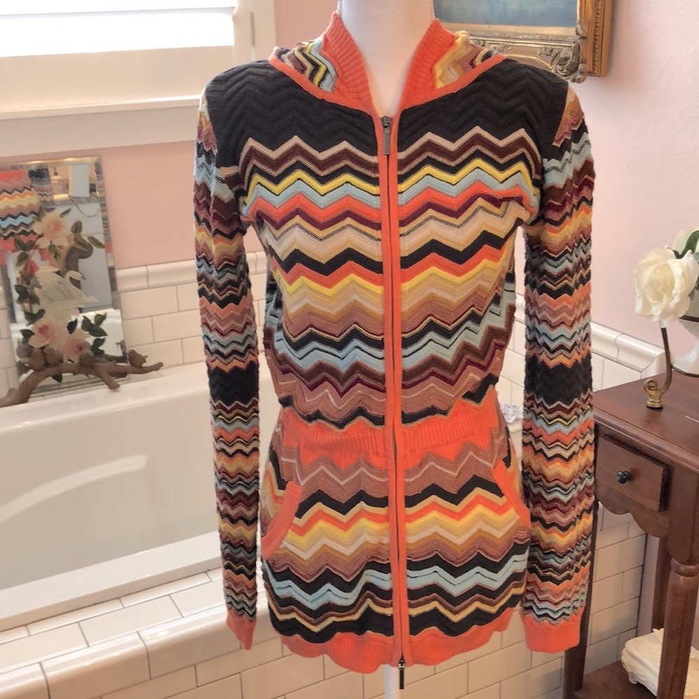 Missoni by target 20th anniversary collection multi color hoodie sweater size XL